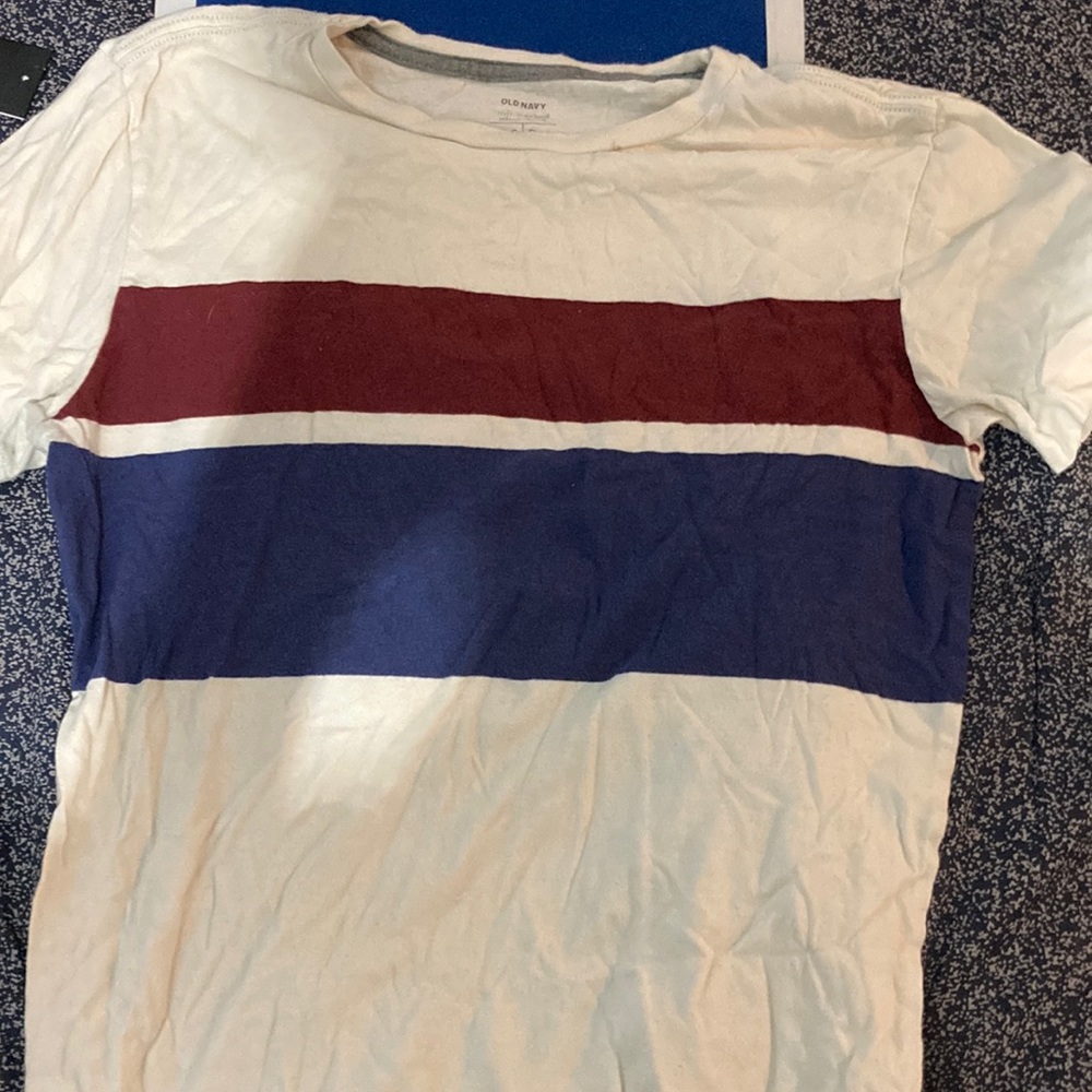 Old navy color block mens shirt